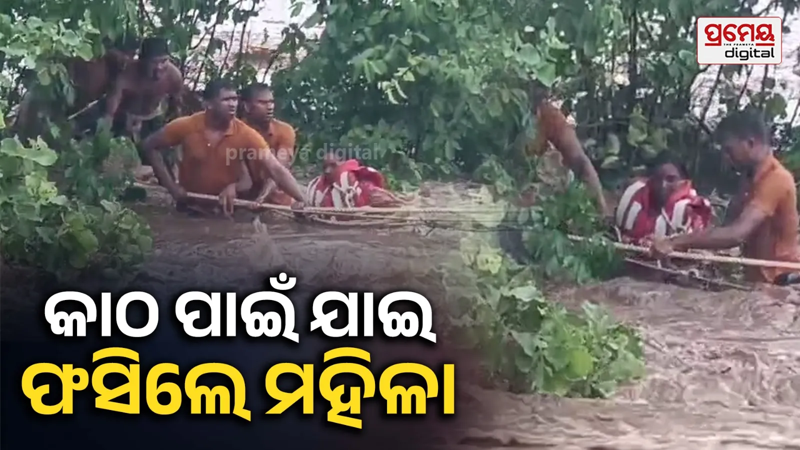 Fire Brigade Rescues Two Women Trapped in Uchchula River